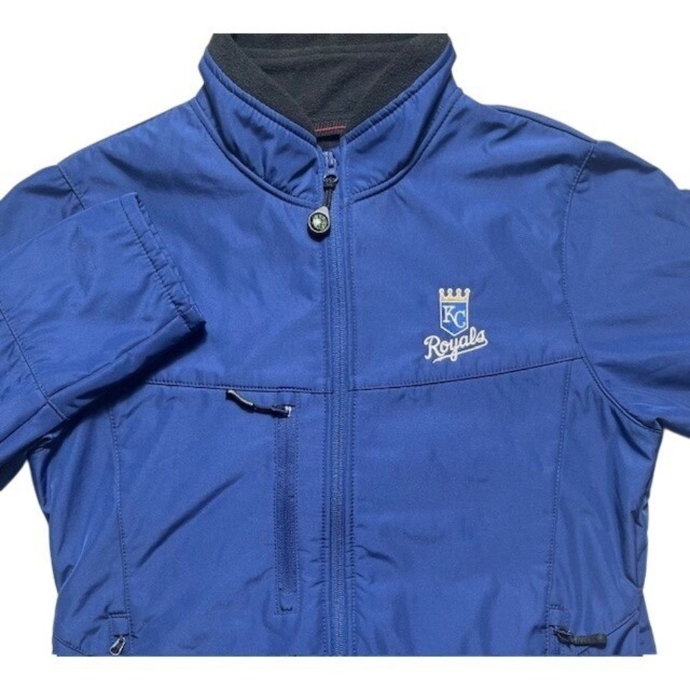 Antigua Womens SZ M Royal Kansas City Royals Generation Full-Zip Jacket-1070